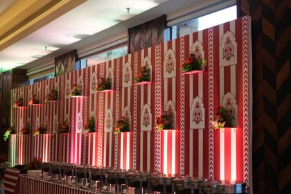 Backdrop and Bar — wedding decor — Westin